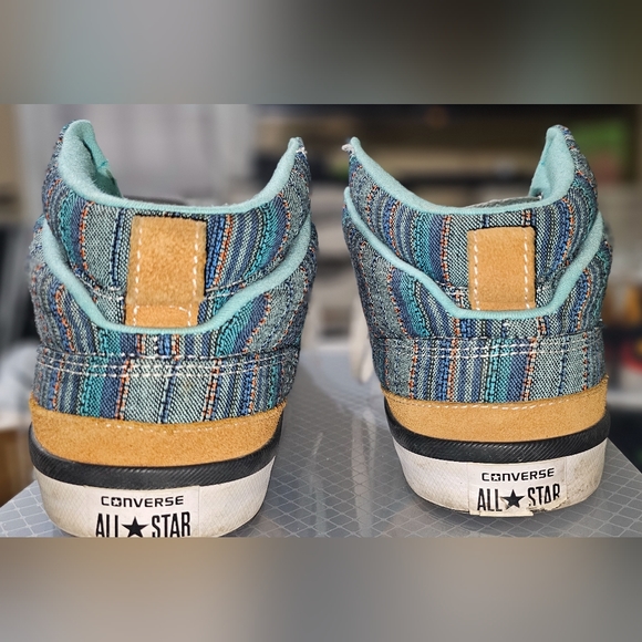 Converse Mens All Star Bassline 148863C Aztec Sneakers Shoes Mid Top Size 12 - Picture 2 of 4